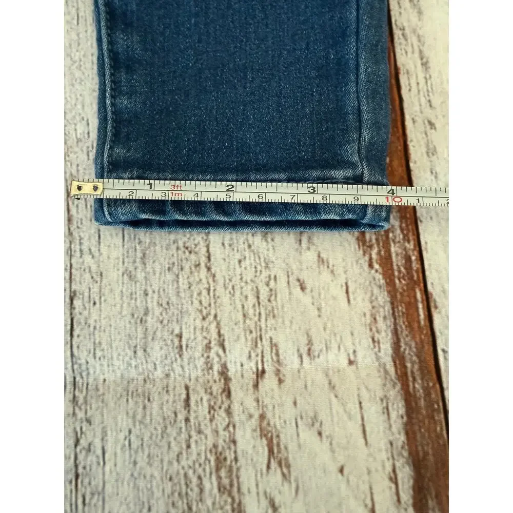 Fabkids Youth Jeggings Distressed Kness Silver Sequins  Size 8